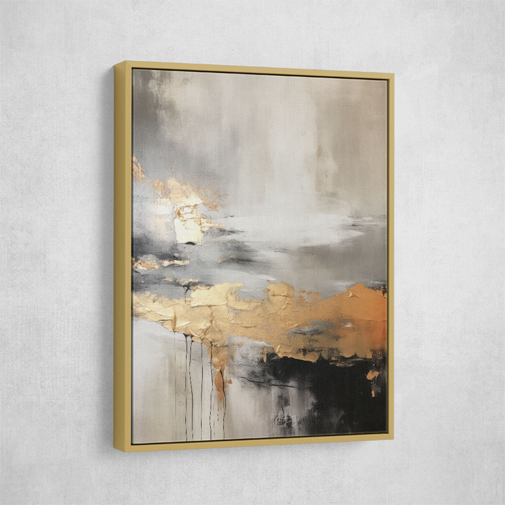Gold shop framed canvas